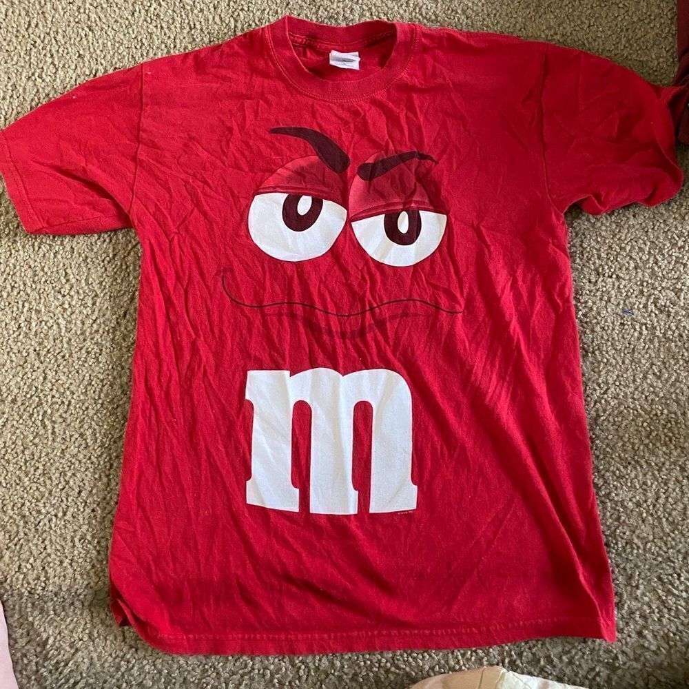 Mens Red M&M’s Tshirt